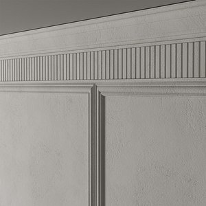 Classic 3D Wall Panel Elegant Design for Interior Decor 8 3D model