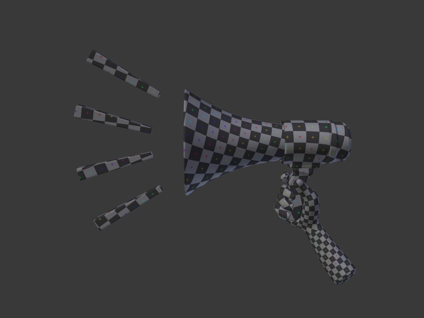 Voice Sign Icon 3D Model - TurboSquid 1458919