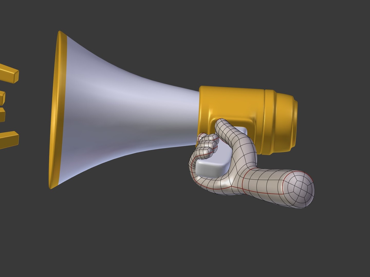 Voice Sign Icon 3D Model - TurboSquid 1458919