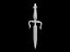 3d model dagger