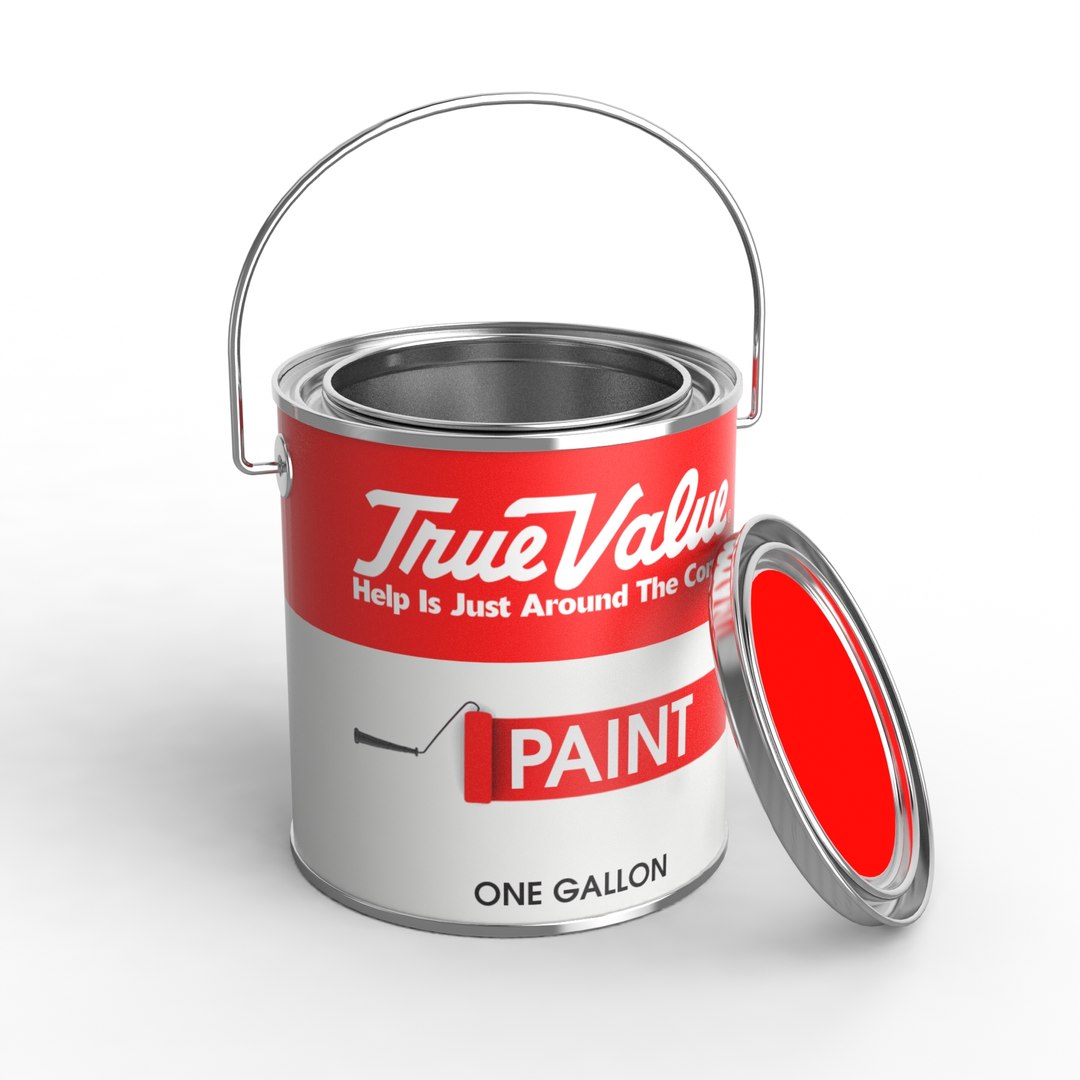 1 gallon paint 3D model TurboSquid 1167439