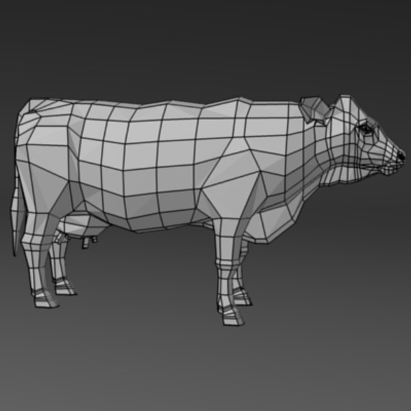 bull cow 3d model