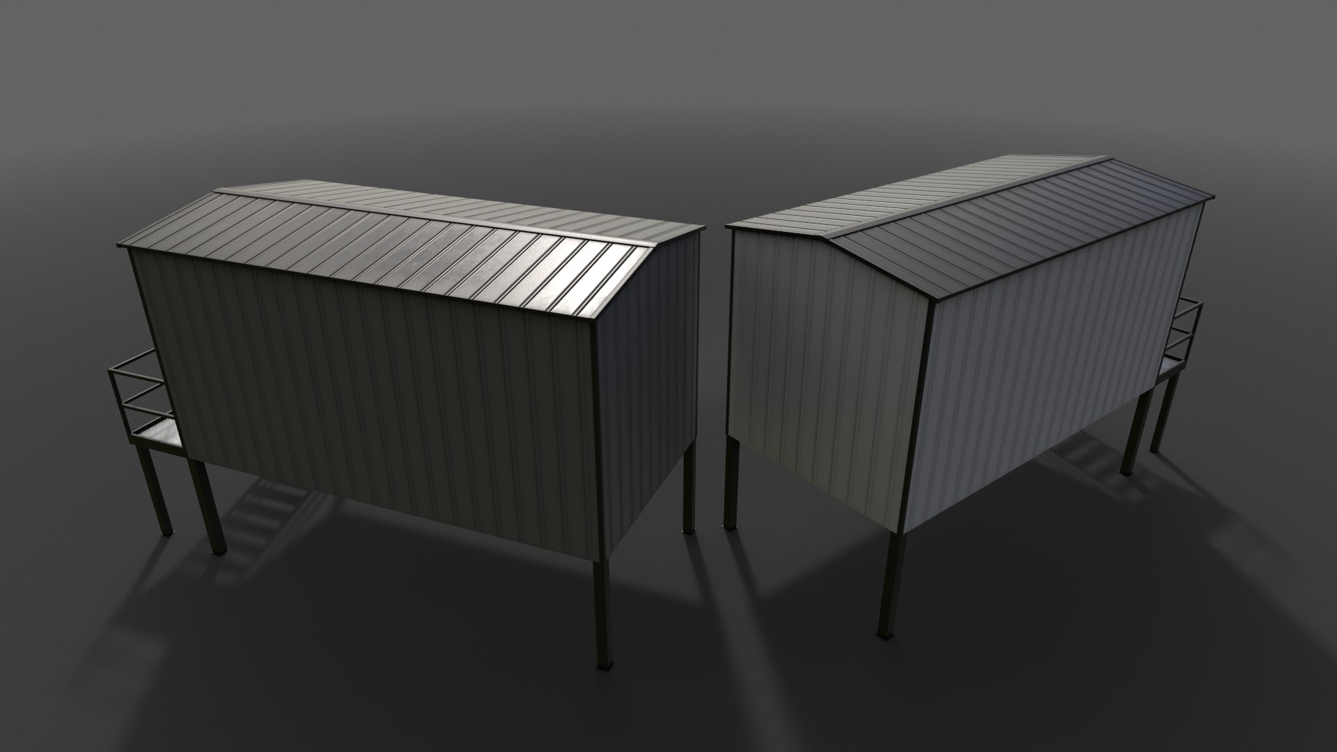 PBR Shed House B 20ft V5 model https://p.turbosquid.com/ts-thumb/3Y/RMOzwX/Vl/2_16/png/1699791411/1920x1080/fit_q87/299c0fa3262d6811b4234b230e8eb9d207c14425/2_16.jpg