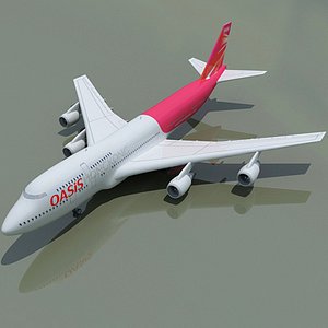 3d model b 747 hong kong