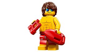 Lego Minifig - 71007-7-Lifeguard