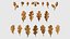 Oak Leaves And Acorns set