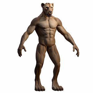Lion Man - Blender - Textured 3D model