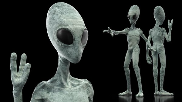 Extraterrestrial Alien Rigged para Modo Modelo 3D - TurboSquid 1640241