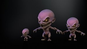 3D ChibiMonster4Pack2 model