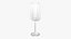 3D Vivid Champagne Flute Glass