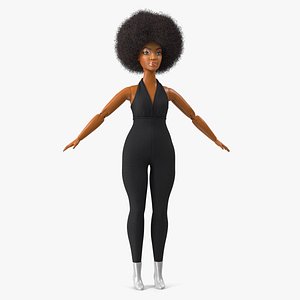 Barbie Looks Doll Elle GTD91 Dressed Fur Rigged