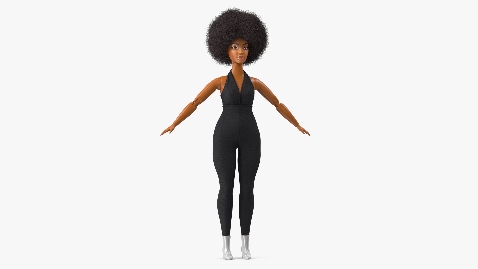 Barbie Looks Doll Elle GTD91 Dressed Fur Rigged 3D model preview