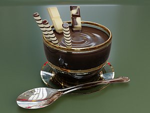 Creamy Chocolate Glass Cup