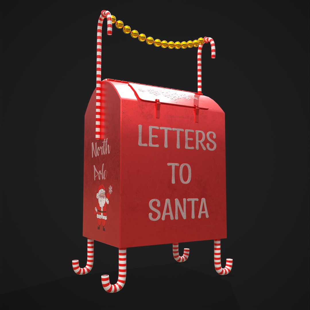 Festive Holiday Drop Box 3D Model - TurboSquid 1817667