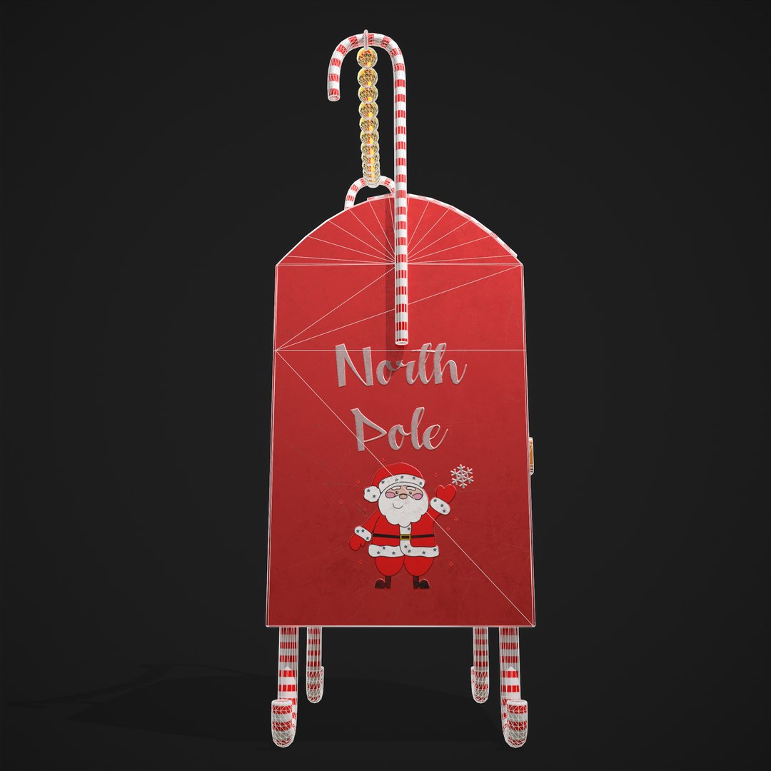 Festive Holiday Drop Box 3D Model - TurboSquid 1817667