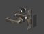 Low-Poly Japanese Retro Room Entrance Door