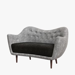 3D model modernity finn juhl sofa interior
