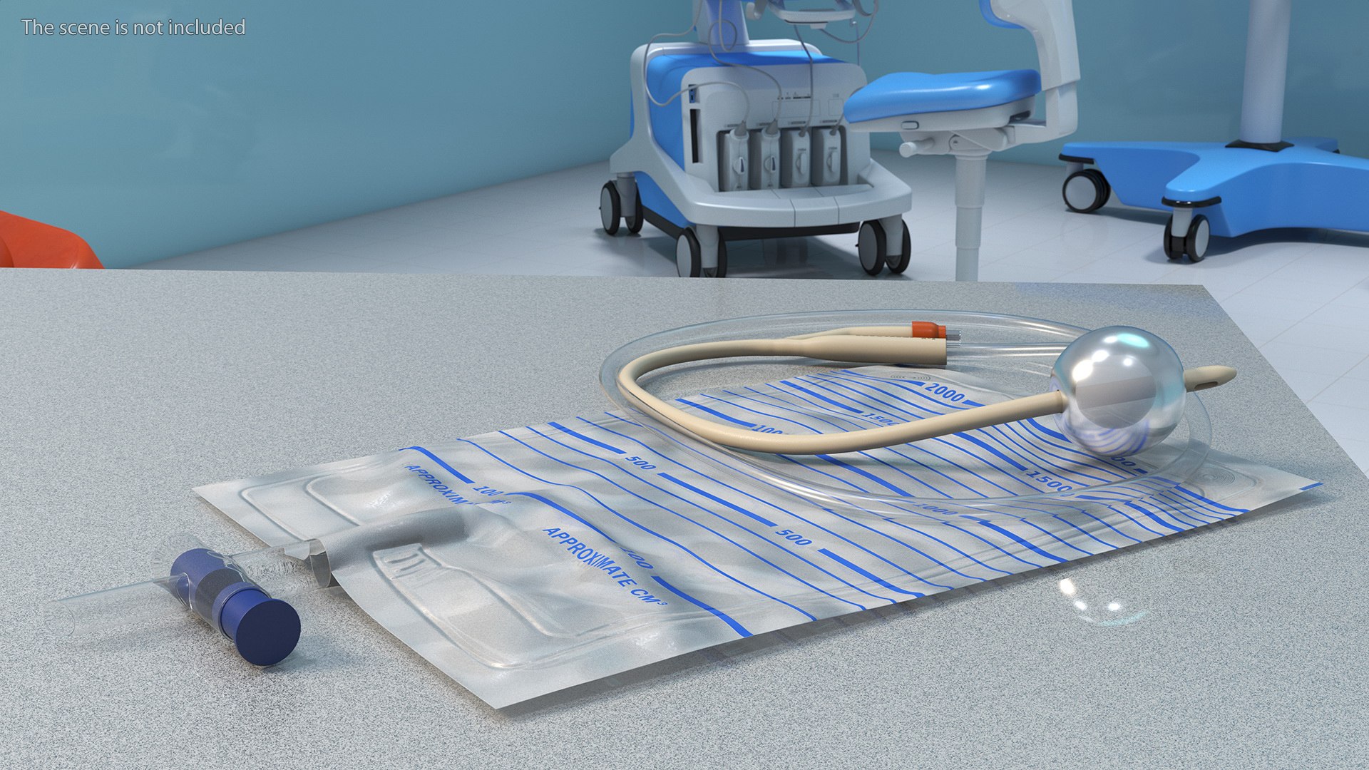 Silicone Coated Idealcare Foley Catheter 3D Model - TurboSquid 2097779