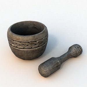 mortar pestle 3D