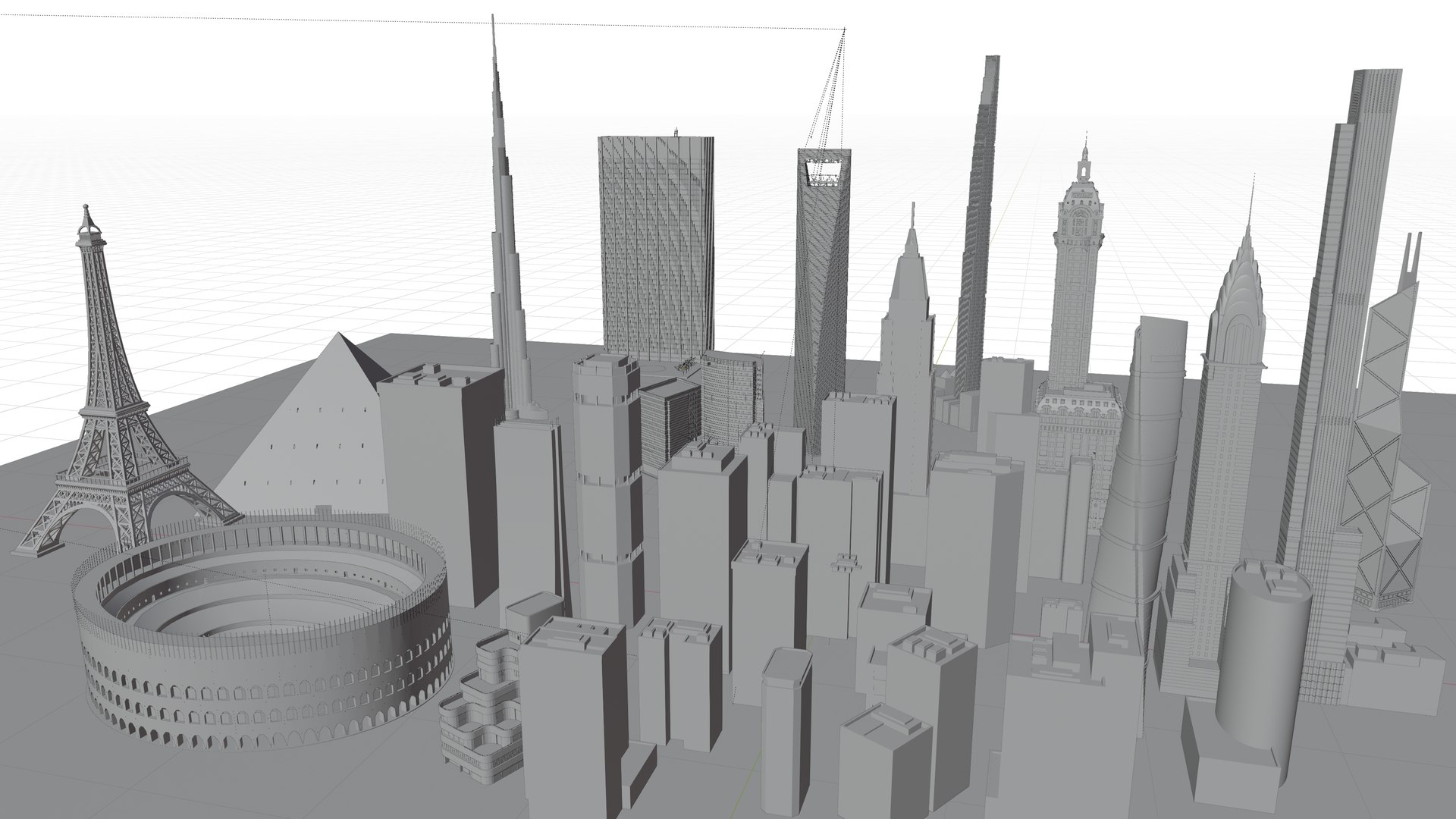 3D Buildings Collection model - TurboSquid 2172513