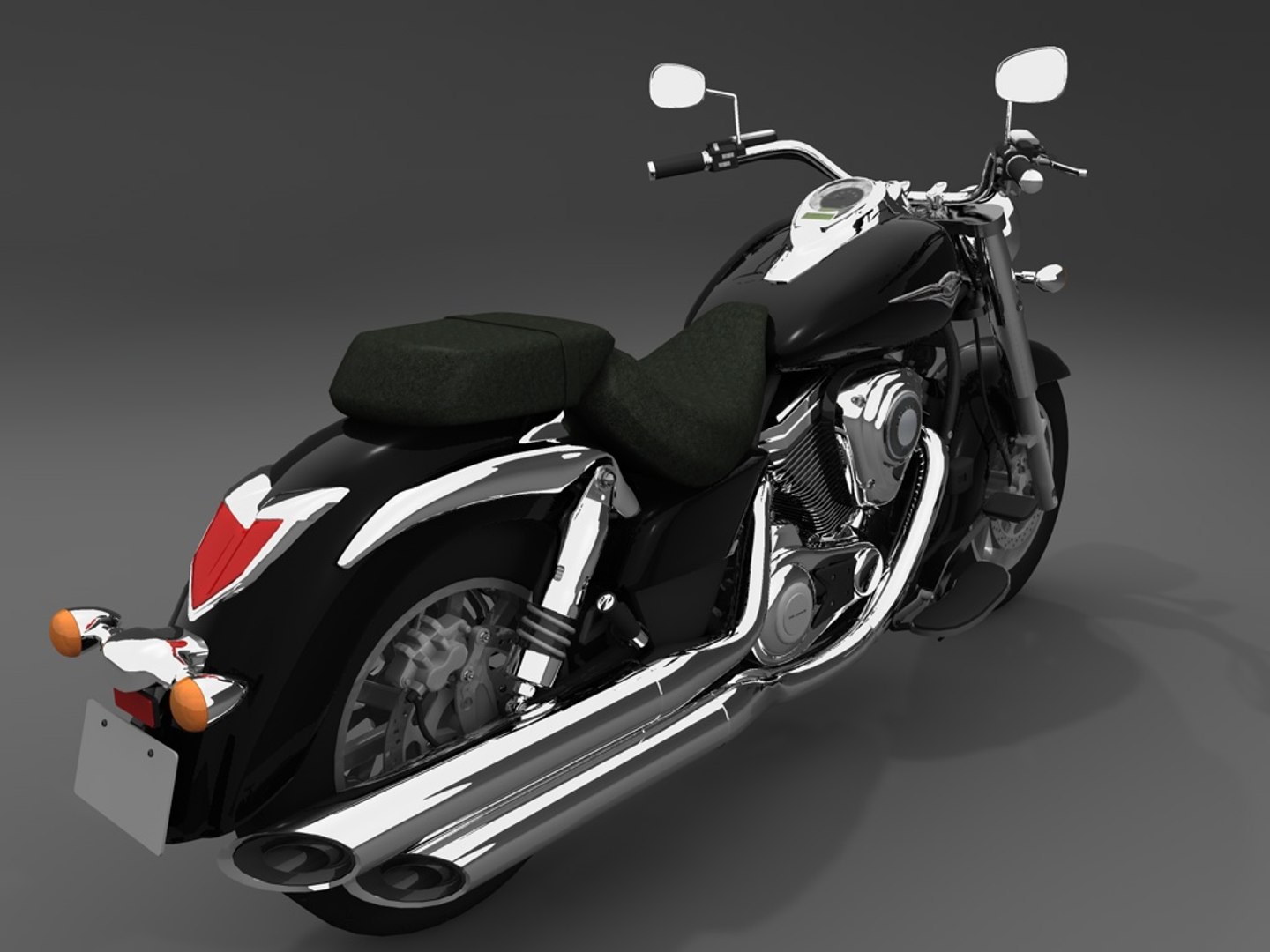 Kawasaki Vn 1700 Classic 3d Model