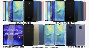 3D realistic huawei mate 20 model