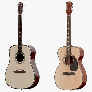 Acoustic Bass and Acoustic Guitar PBR