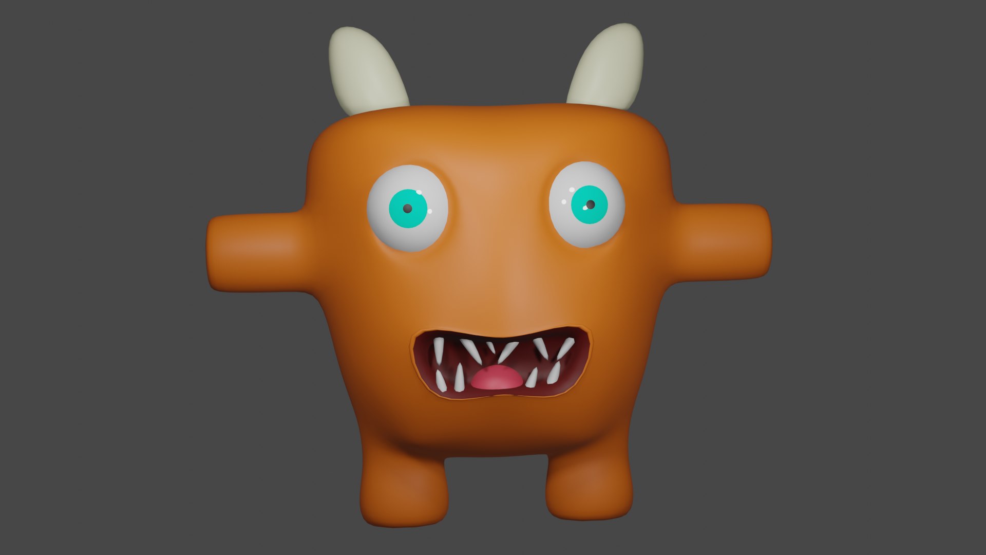 3D Cartoon Monster Model - TurboSquid 2060156