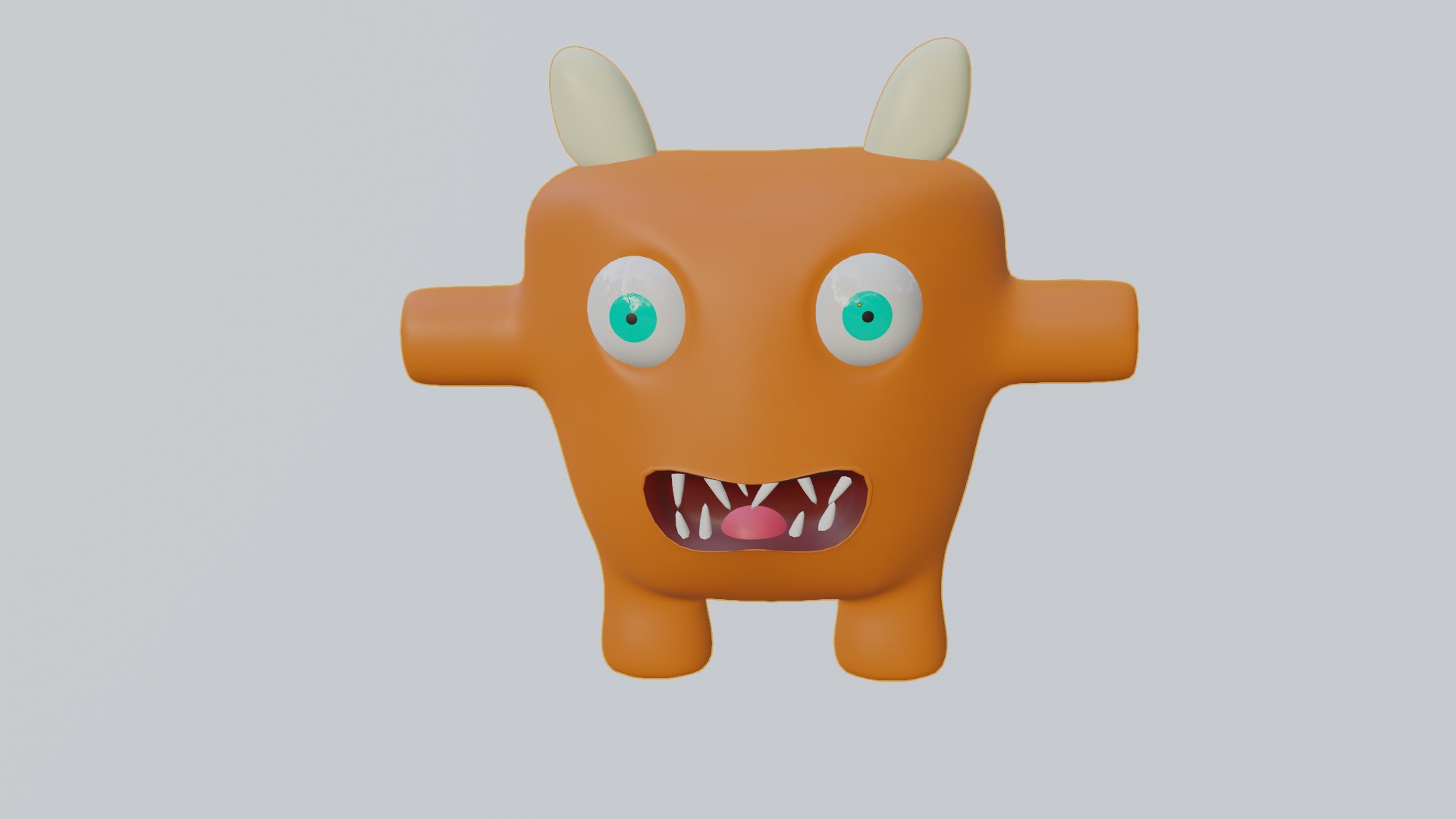 3D Cartoon Monster Model - TurboSquid 2060156