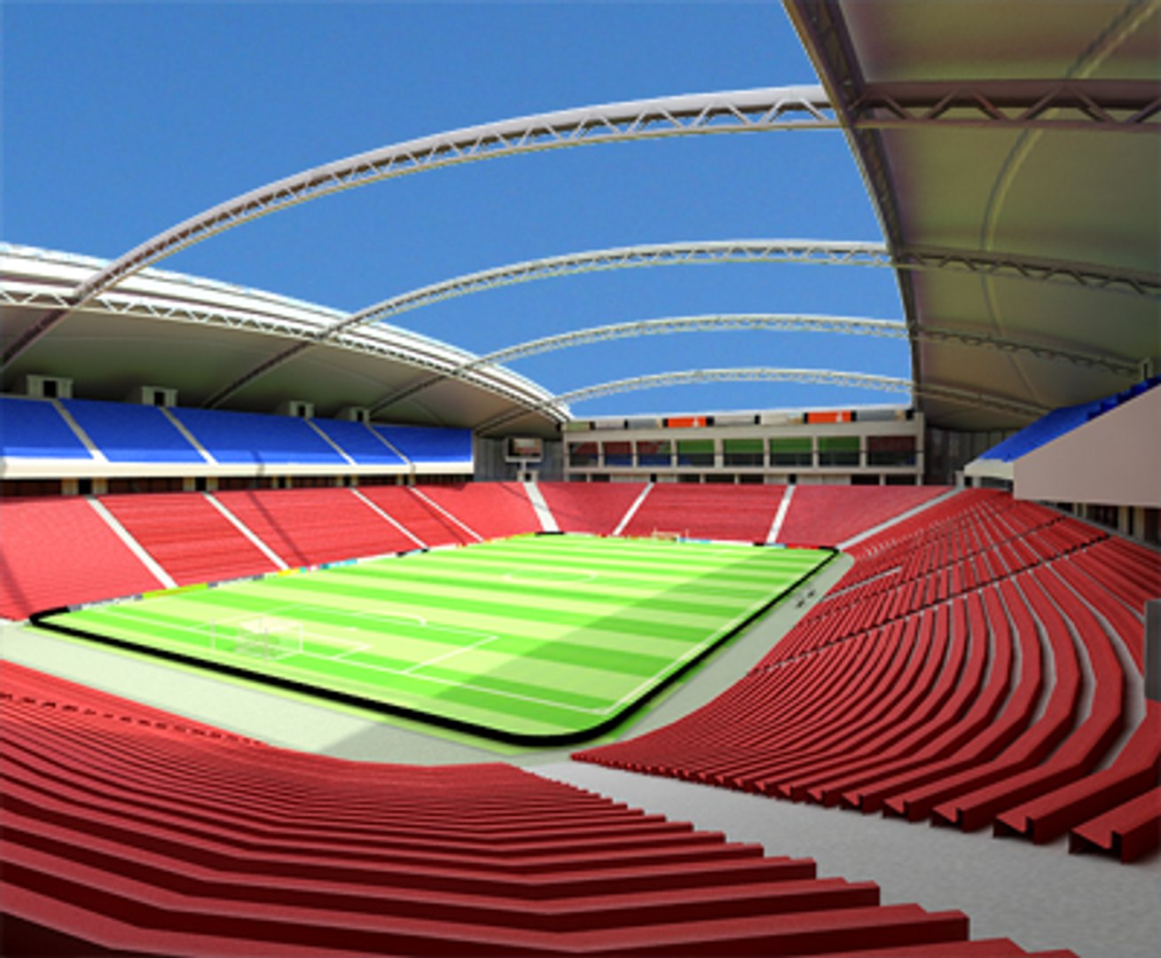 3d Model Of Soccer Stadium