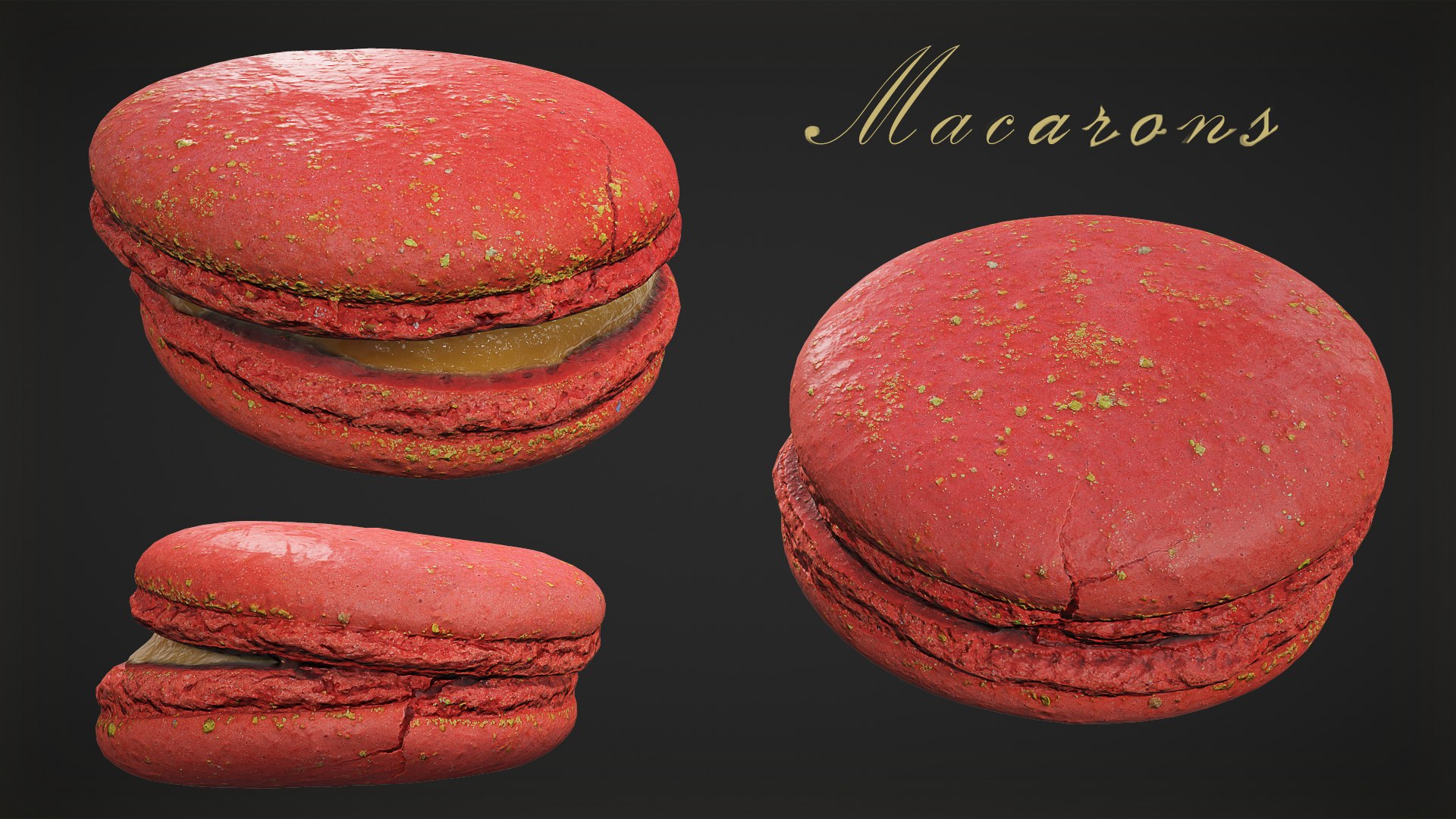 3D Macarons Model - TurboSquid 1771160