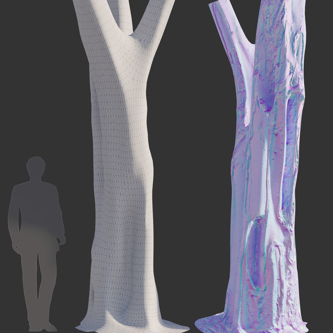Ficus Tree Trunk 09 3D Model - TurboSquid 2105959