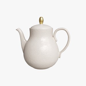 Ceramic TeaPot White model