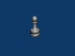 pawn chess piece 3d model