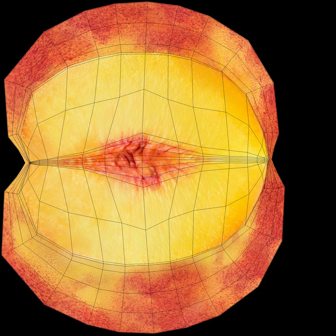 peach slice 3D https://p.turbosquid.com/ts-thumb/3Z/SOgbL1/aG0s3tVS/peach_slice_uv/jpg/1530897675/1920x1080/fit_q87/5b3f8d200c8ee33afe230a16930c369a54d4d674/peach_slice_uv.jpg