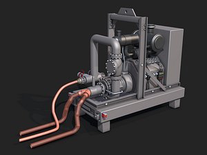 3D Water transfer pump model