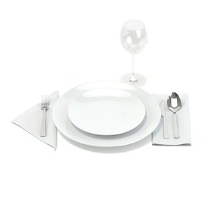 Tableware Set 3D Model