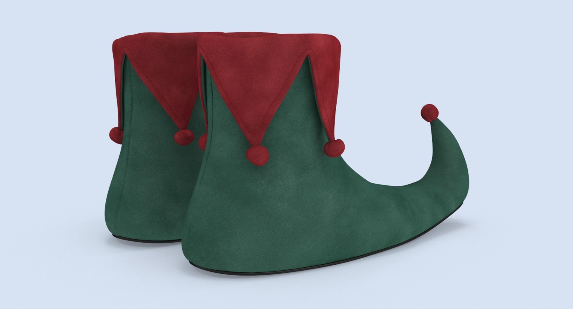 Elf Shoes 3d Model