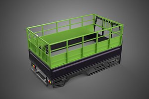 TRAY UTE PICKUP CAGE FLATBED TRUCK CARGO WAGON VAN LORRY BAKKIE 3D model