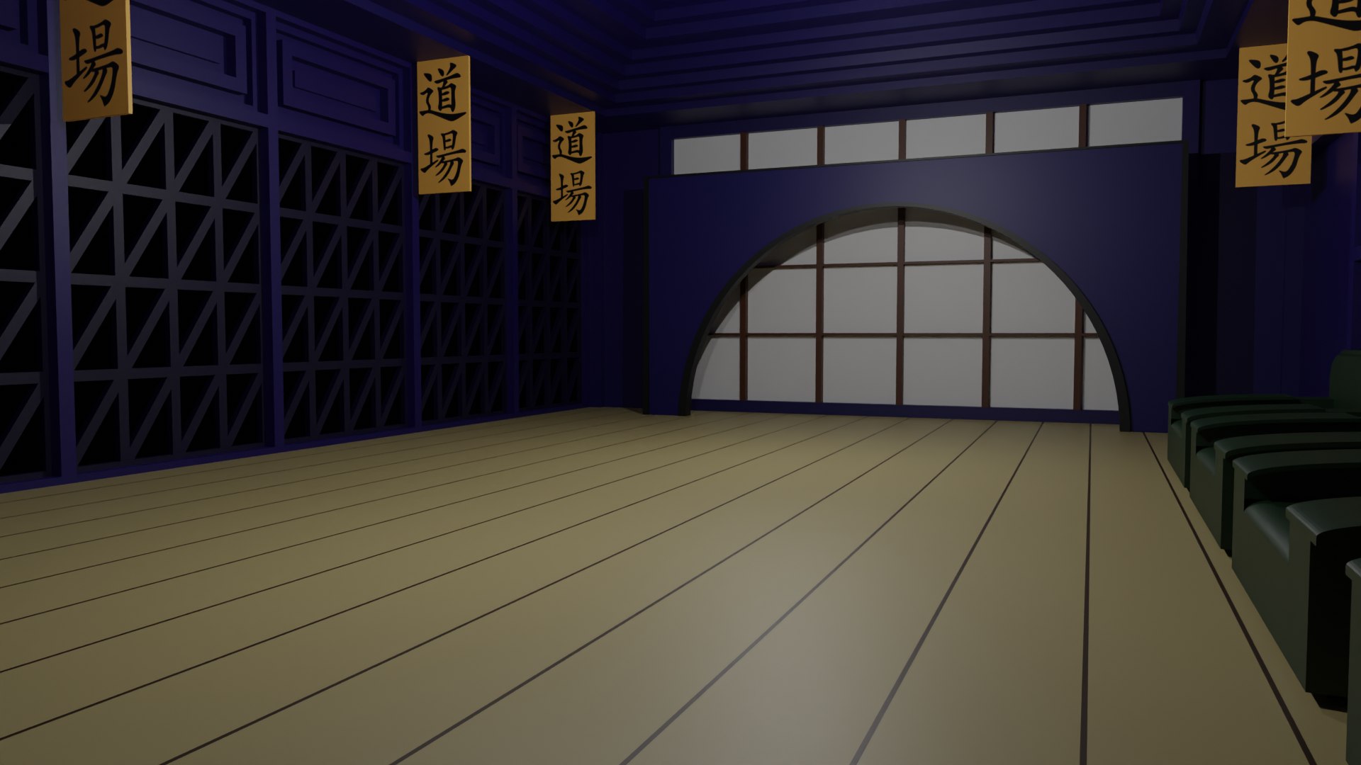 3D Karate Hall model - TurboSquid 2157982