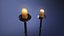 3D model medieval candle stand