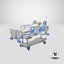 3D model patient medical bed
