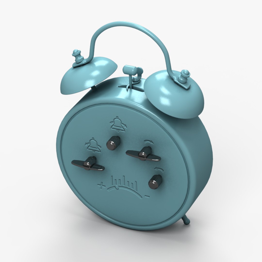 3d Model Of Classic Alarm Clock 2