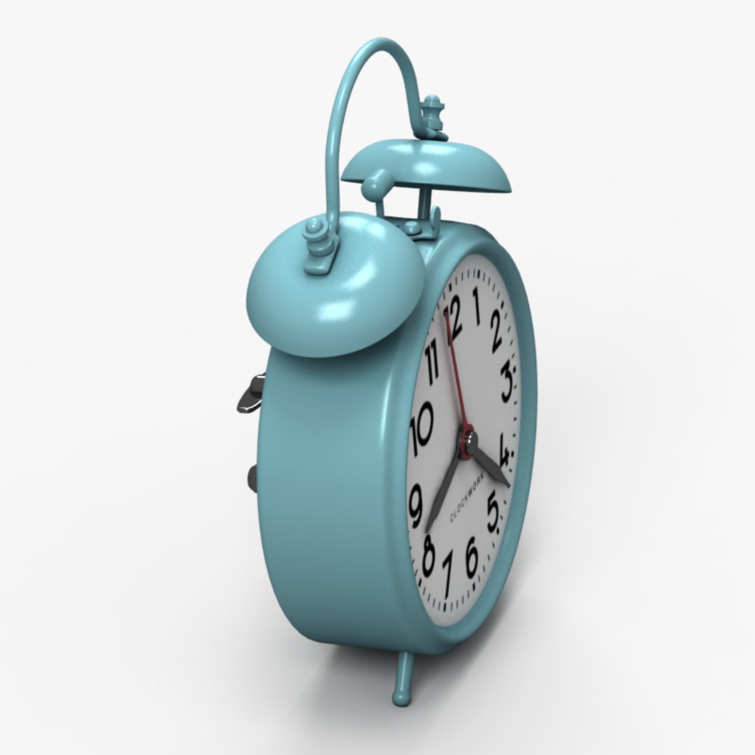 3d Model Of Classic Alarm Clock 2