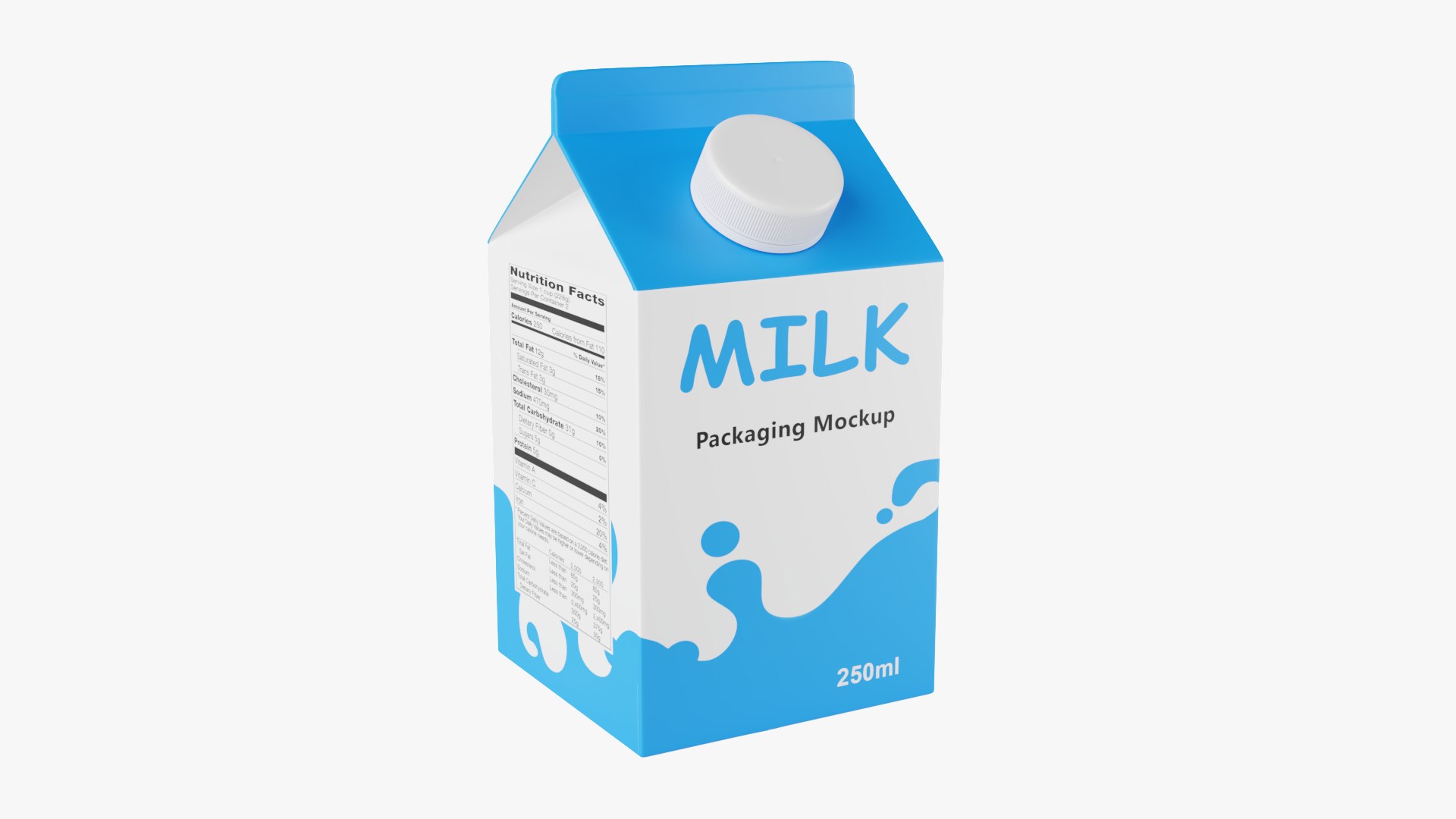 Milk Container 3D - TurboSquid 1743225