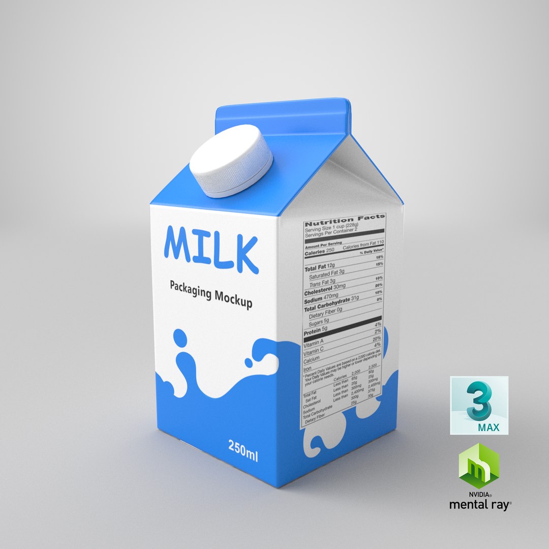 Milk Container 3D - TurboSquid 1743225