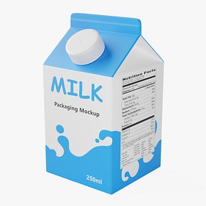 milk carton 3D