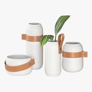 Modern Set of Vases Philip Handcrafted by Greenapple 3D model
