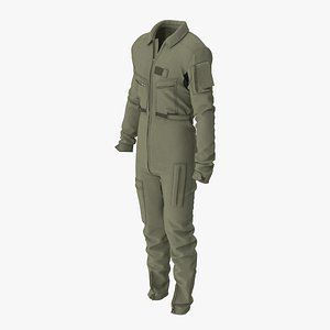 Pilot Overalls 3D model