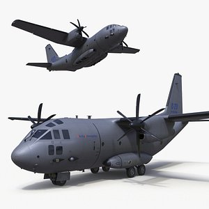 3D Alenia C-27J Spartan Grey Rigged